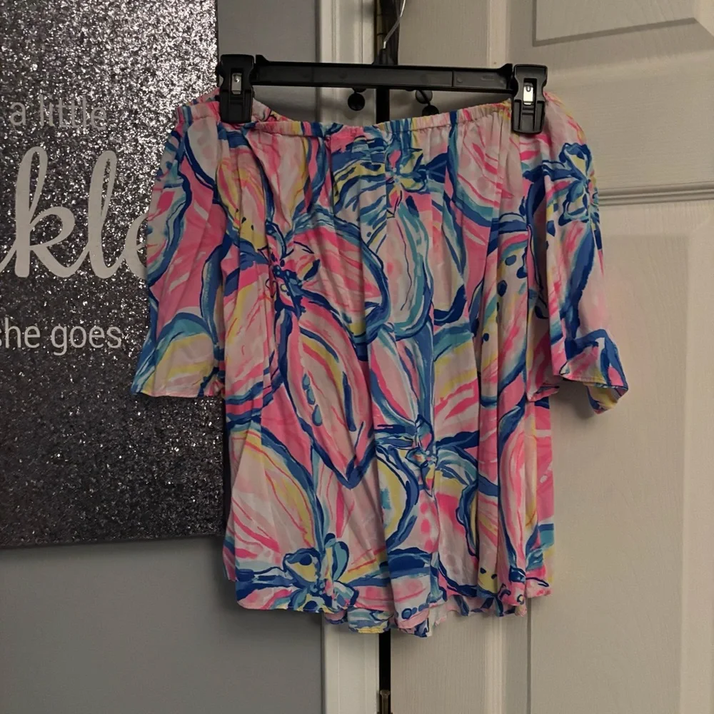 Lilly Pulitzer Sain Off The Shoulder Top - Picture 5 of 5